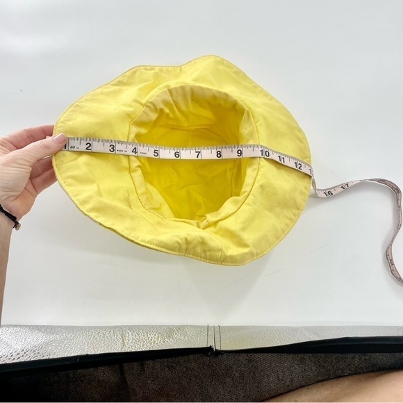 Retro Y2K Floral Boho 60’s Handmade Canvas Cotton Neon Bucket Hat - Picture 3 of 4